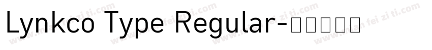 Lynkco Type Regular字体转换